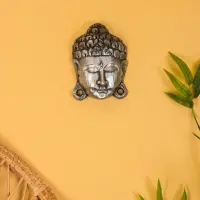 Сувенир интерьерный &laquo;Будда&raquo;, 13&times;5&times;18 см, дерево, серебро