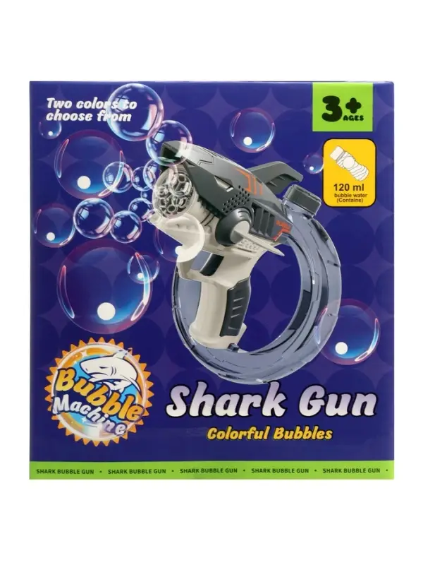 Генератор мыльных пузырей "Акула", работает от батареек