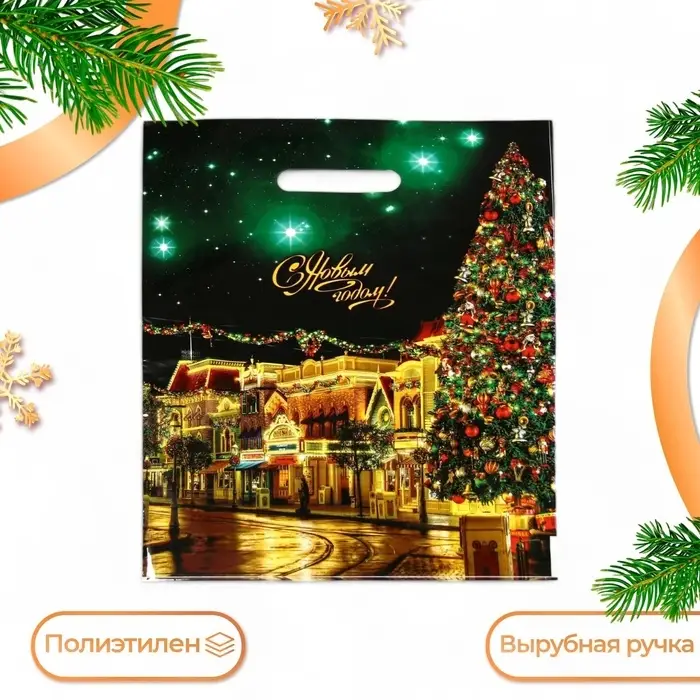 Пакет &laquo;Фиеста&raquo;, полиэтиленовый с вырубной ручкой, 31&times;40 см