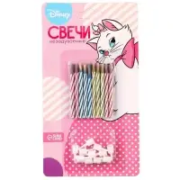 Свечи для торта незадуваемые, набор 10 шт., Коты аристократы