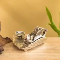 Подставка под благовония &laquo;Ганеша на листе&raquo;, 12.5&times;10&times;6.7 см, алюминий