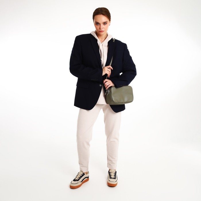 Сумка женская через плечо TEXTURA, маленький размер, цвет хаки