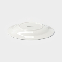 Тарелка глубокая Доляна &laquo;Романс&raquo;, d=22 см, костяной фарфор, белая