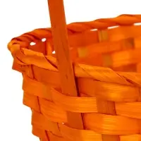 Набор корзин 3 шт 22х18x10 24х19x10 27х21x10 см ручка h=24/26/28 см оранжевый