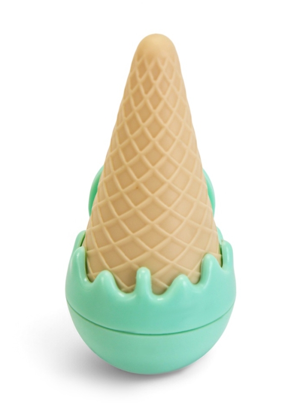 Игрушка для кошек из кошачьей мяты "Мороженное" на основании, 5 х 4 см, розовая