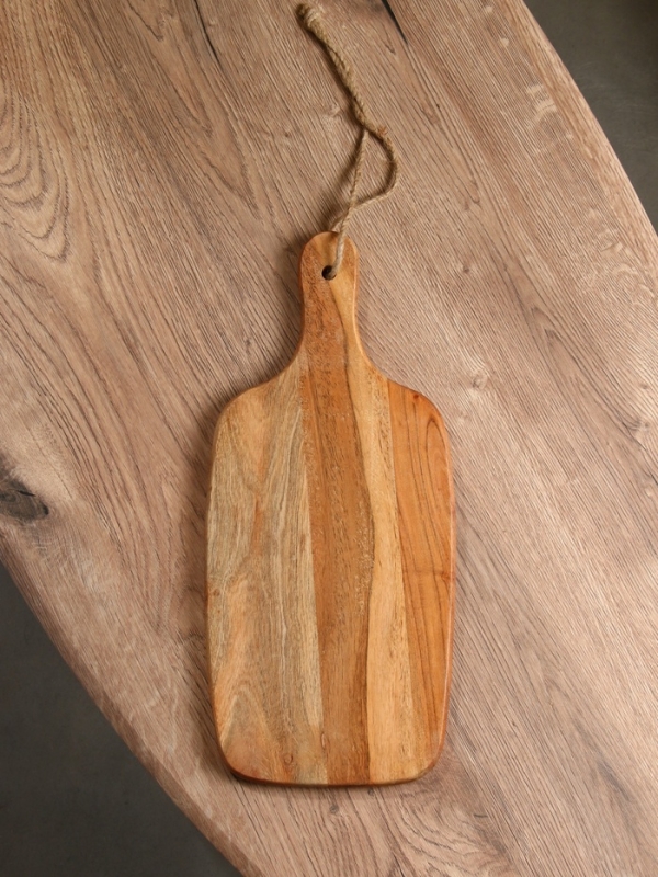 Доска разделочная прямоугольная "Пряник" дерево манго 41х18 см