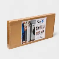 Плетёная корзина для белья с крышкой "Лён" 60л 43&times;20&times;80см, цвет белый