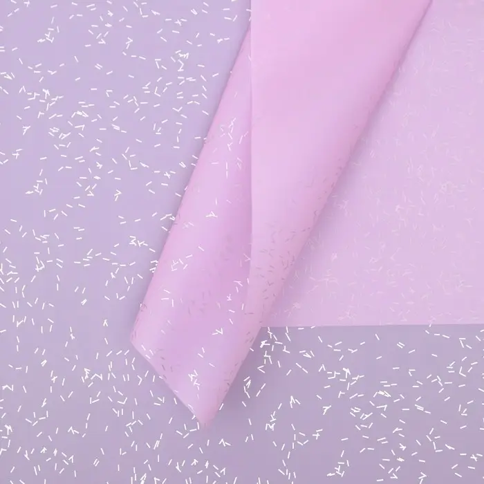 Пленка для цветов, &laquo;Звёздное небо&raquo;, лиловый, 57&times;57 см