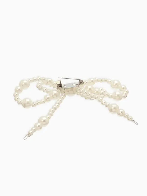 Обвес на штаны "Бантики", цвет белый в серебре