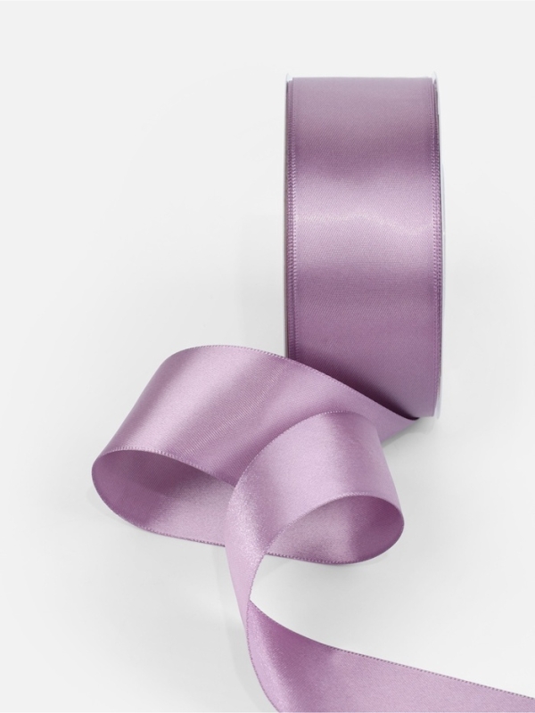Лента атласная двухсторонняя №0434 38мм*25&plusmn;1м сиреневый TR