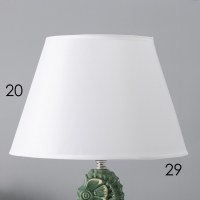 Настольная лампа с абажуром RISALUX &laquo;Морской конек&raquo;, Е27, 40 Вт, зелёный, фигурное основание, 30&times;30&times;43.5 см