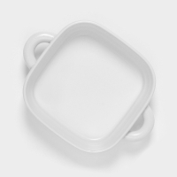 Форма для запекания Доляна &laquo;Зефир&raquo;, 1,5 л, 21&times;21 см, квадратная, керамика, белая