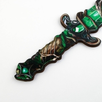 Деревянное оружие, детское сувенирное &laquo;Зелёный кристалл&raquo;, меч, 10,9 х 40 см