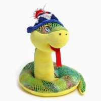 Мягкая игрушка &laquo;Змея&raquo;, в полосатой шапке, 20 см
