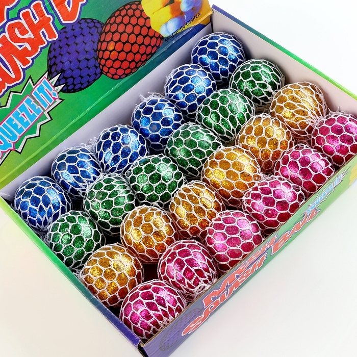 Антистресс игрушка - мялка &laquo;Блёстки&raquo;, цвета МИКС