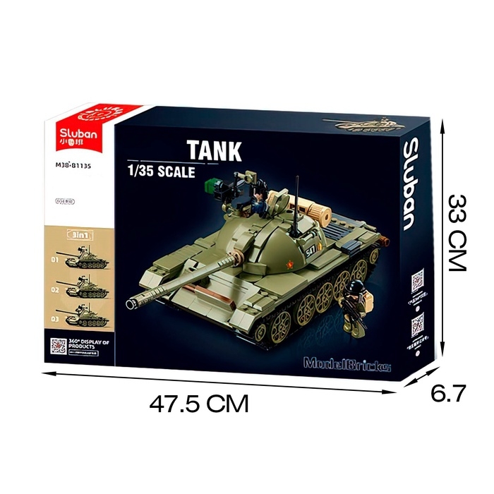Конструктор &laquo;Модельки. Танк&raquo;, 1:35, 604 детали