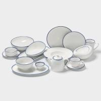 Соусник "Blue Lagoon" Magistro 8см 8х8х4, цвет белый, синий