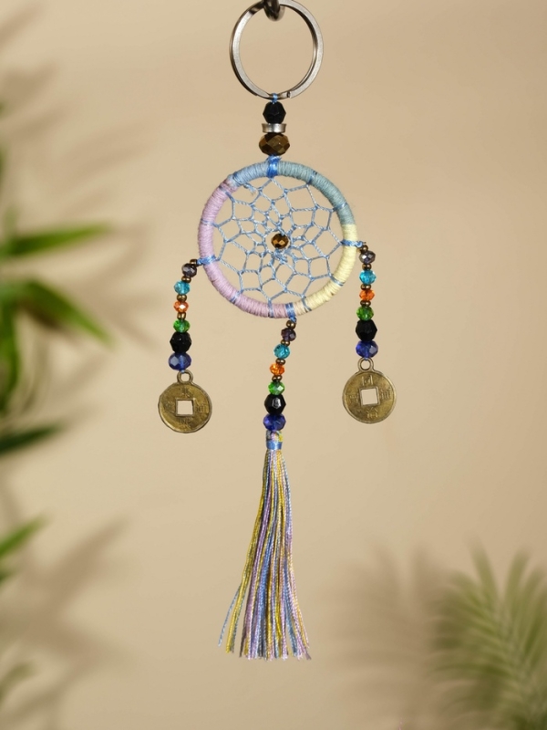 Брелок "Ловец снов" 4х15 см.  разноцветный