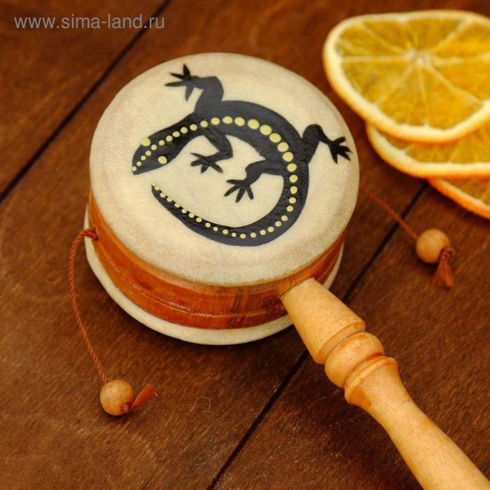 Сувенирный музыкальный инструмент "Клон-тонг" 22х6х4 см МИКС