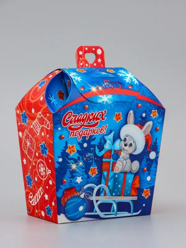 Коробка Новогодняя подарочная "Новый год" 17 х 19 х 9,5 см