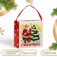 Подарочная коробка &laquo;Весёлый Дед Мороз&raquo;, 11&times;6&times;11 см