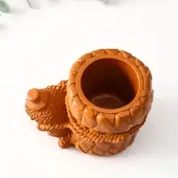 Сувенир карандашница &laquo;Ёжик с корзиной&raquo;, 9&times;8&times;12 см, красная глина