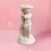 Свеча "Афродита" 8х8х15 см, соевый воск