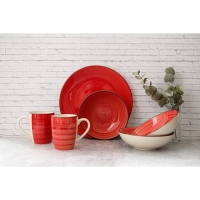 Кружка керамическая Доляна &laquo;Морской мир&raquo;, 360 мл, цвет красный