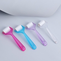 Массажёр для лица и зоны декольте, с шипами, 14 &times; 4,5 &times; 2,5 см, цвет МИКС