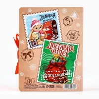 Складная новогодняя коробка-книга &laquo;Новогодняя почта&raquo;, 16,5 х 12,5 х 5 см, Новый год