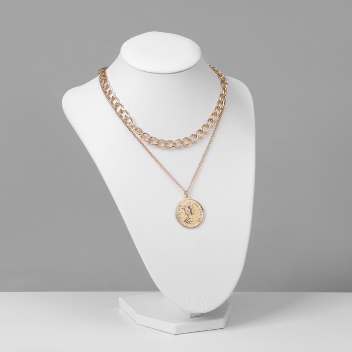 Бюст для украшений, 17,5&times;15&times;23 см, h=23 см, цвет белый