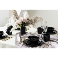 Тарелка керамическая &laquo;Орнамент&raquo;, 27 см, цвет чёрный