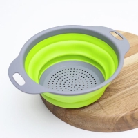 Дуршлаг складной Доляна &laquo;Компакт&raquo;, 24&times;19,5&times;8 см, цвет МИКС