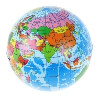 Мяч &laquo;Глобус&raquo;, мягкий, 10 см