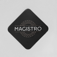 Кувшин для воды стеклянный с металлической крышкой Magistro &laquo;Богема&raquo;, 1 л, 9&times;21 см, с крышкой, цвет крышки серебряный