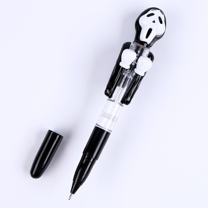 Прикол ручка &laquo;Крик&raquo;, боксёр, светятся глаза