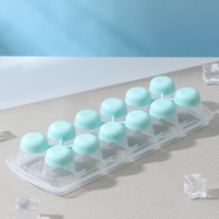 Форма для льда с крышкой и клапаном &laquo;Капля&raquo;, 25&times;8,5&times;4 см, цвет аквамарин