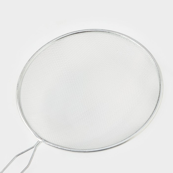 Сито для просеивания Доляна &laquo;Помощник&raquo;, d=18 см, цвет серебристый