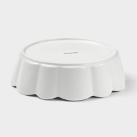 Блюдо фарфоровое для запекания Magistro &laquo;Флора&raquo;, d=20 см, цвет белый