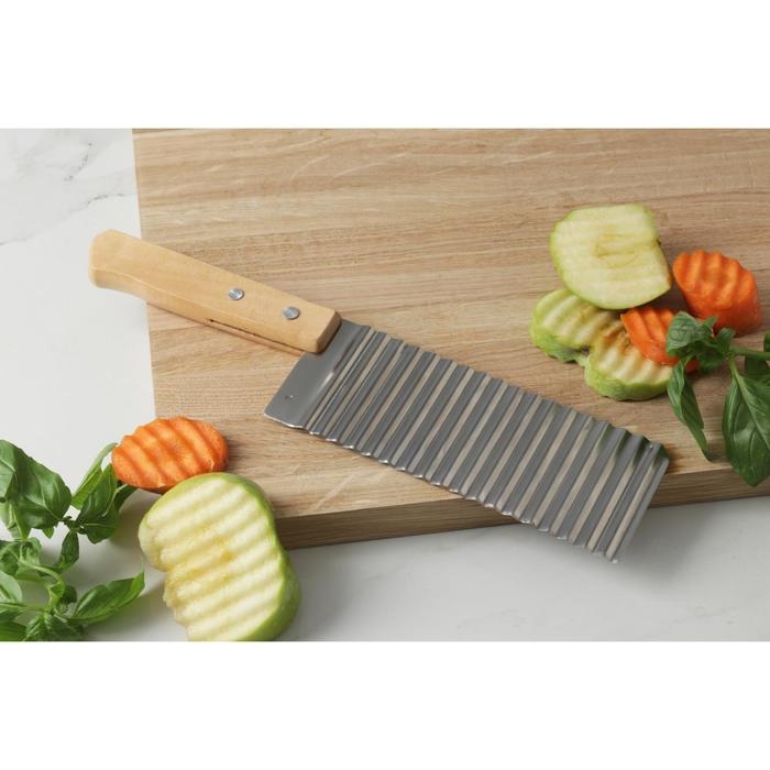 Нож для фигурной резки Доляна, 27&times;6 см, цвет серебристый