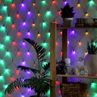 Гирлянда &laquo;Сеть&raquo; 2 &times; 2 м, IP20, тёмная нить, 224 LED, свечение мульти, 8 режимов, 220 В