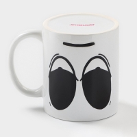 Кружка - хамелеон керамическая Доляна &laquo;Бодрость&raquo;, 350 мл, цвет белый