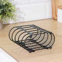 Сушилка для столовых приборов Доляна, 16&times;16,4&times;7,5 см, цвет чёрный