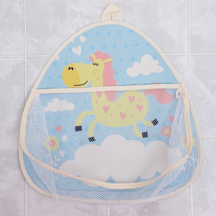 Сетка для хранения игрушек в ванной с петелькой &laquo;Лошадка&raquo;