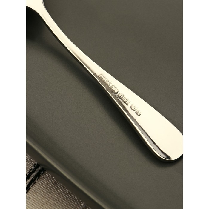 Ложка чайная из нержавеющей стали &laquo;Батиста&raquo;, длина 14 см, цвет серебряный