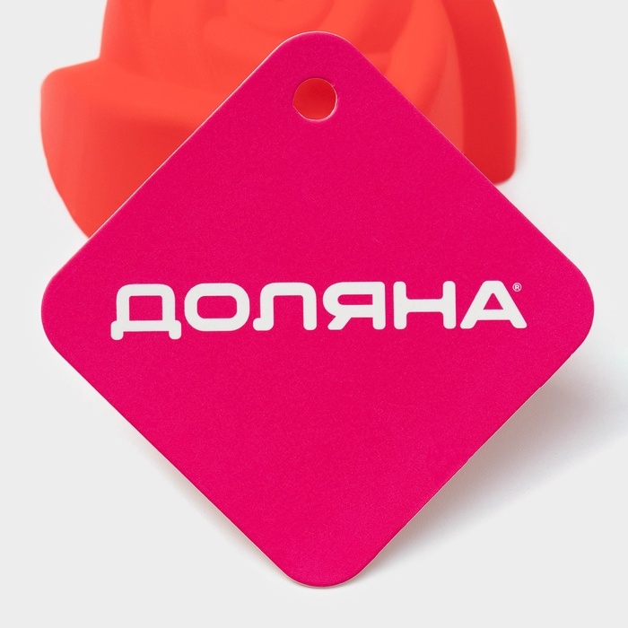 Набор форм для выпечки Доляна &laquo;Розочки&raquo;, силикон, 7&times;3,5 см, 6 шт, цвет МИКС