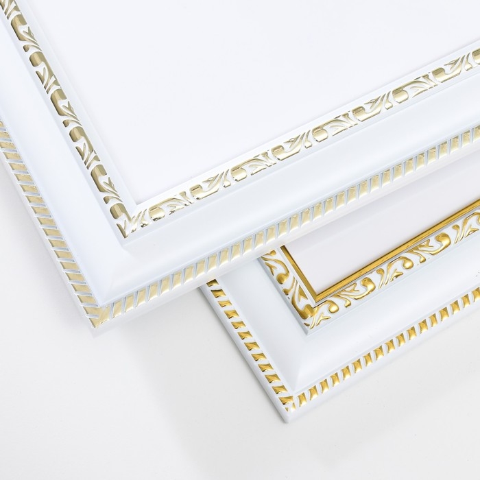 Фоторамка пластик "МИРАМ" 40х60 см белый (пластиковый экран)