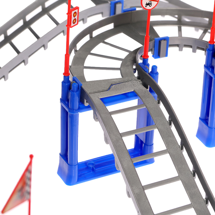 Детский автотрек &laquo;Крутой вираж&raquo;, работает от батареек