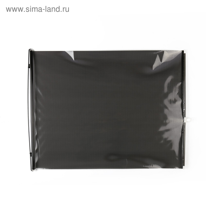 Автомобильная шторка на стекло, раздвижная 68&times;125 см, цвет черный