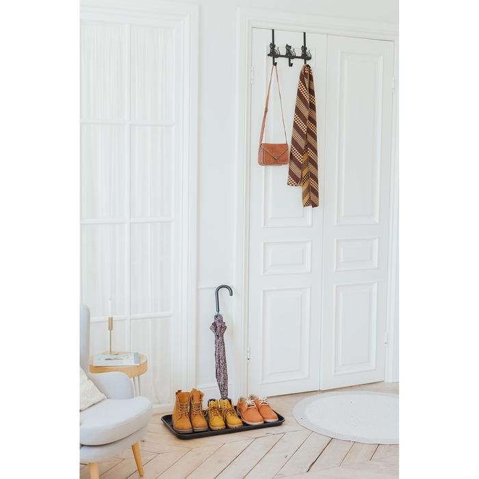 Лоток для обуви, 70&times;37 см, цвет чёрный